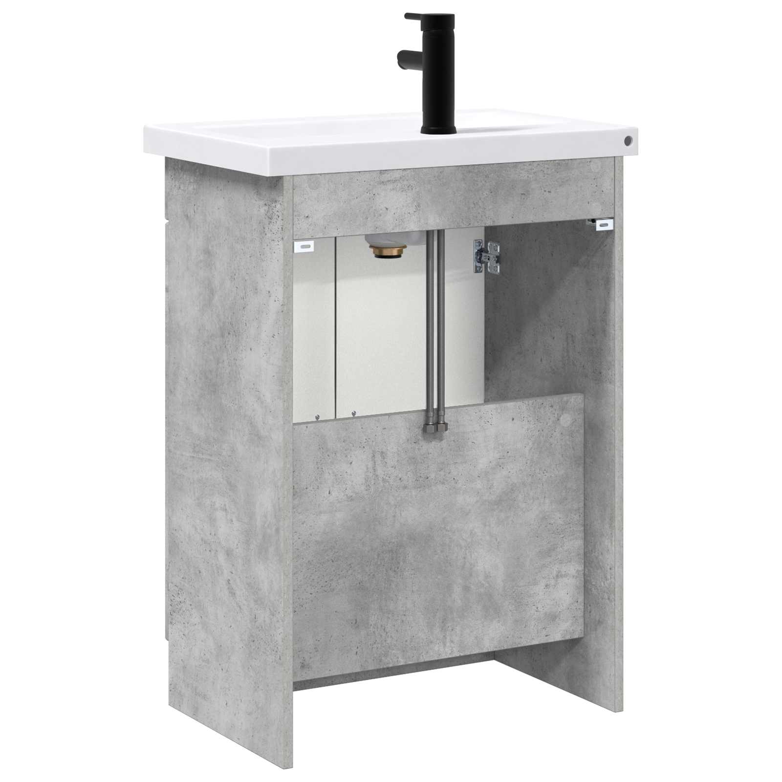 Set di mobili per il bagno Grigio Cemento 78,5 x 37,5 x 81 cm | homemem39