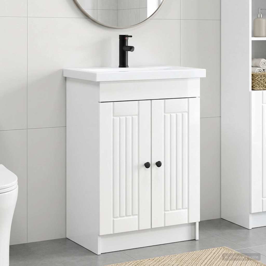 Set di mobili per il bagno Bianco Lucido 78,5 x 37,5 x 81 cm | homemem39