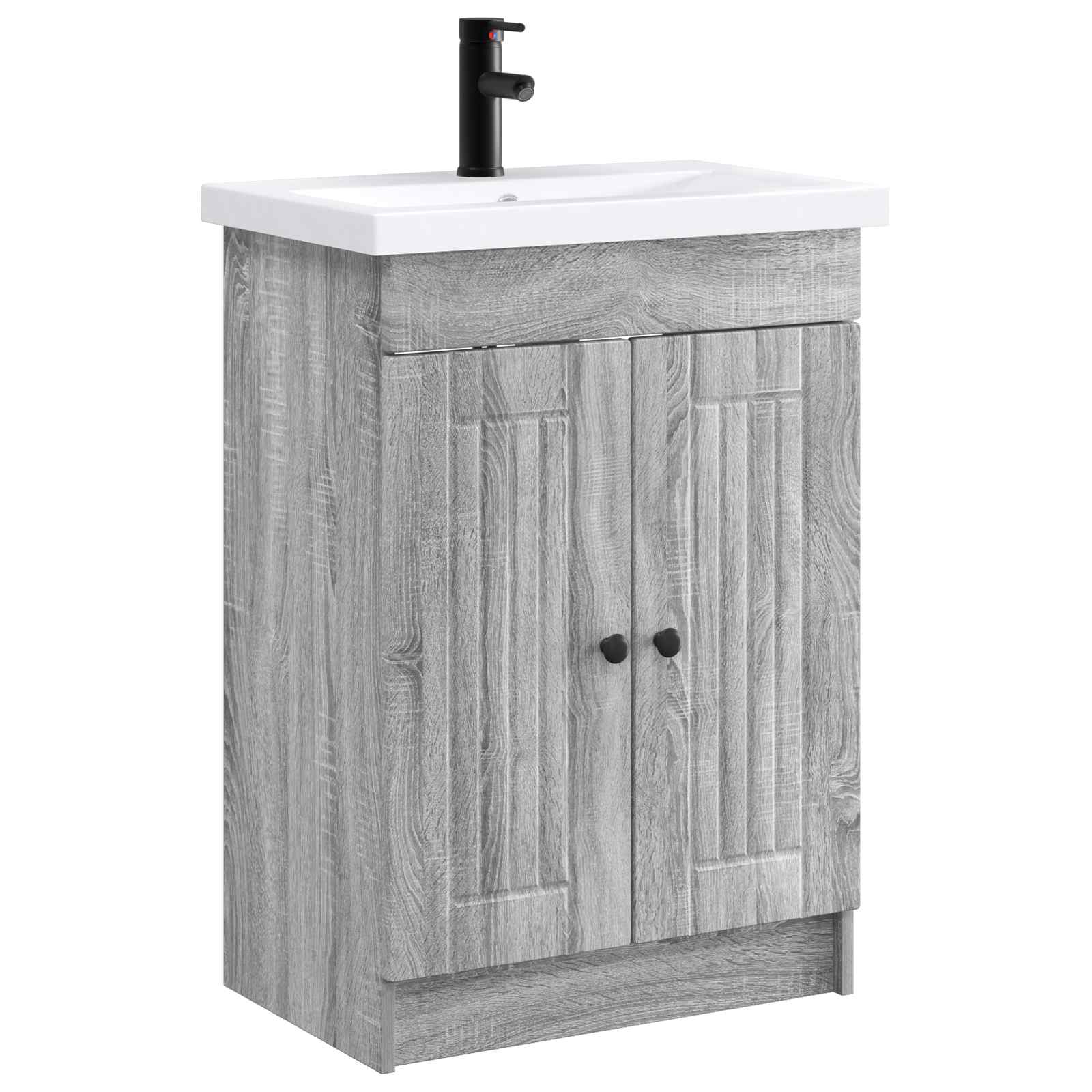 Set di mobili per il bagno Sonoma grigio 78,5 x 37,5 x 81 cm | homemem39
