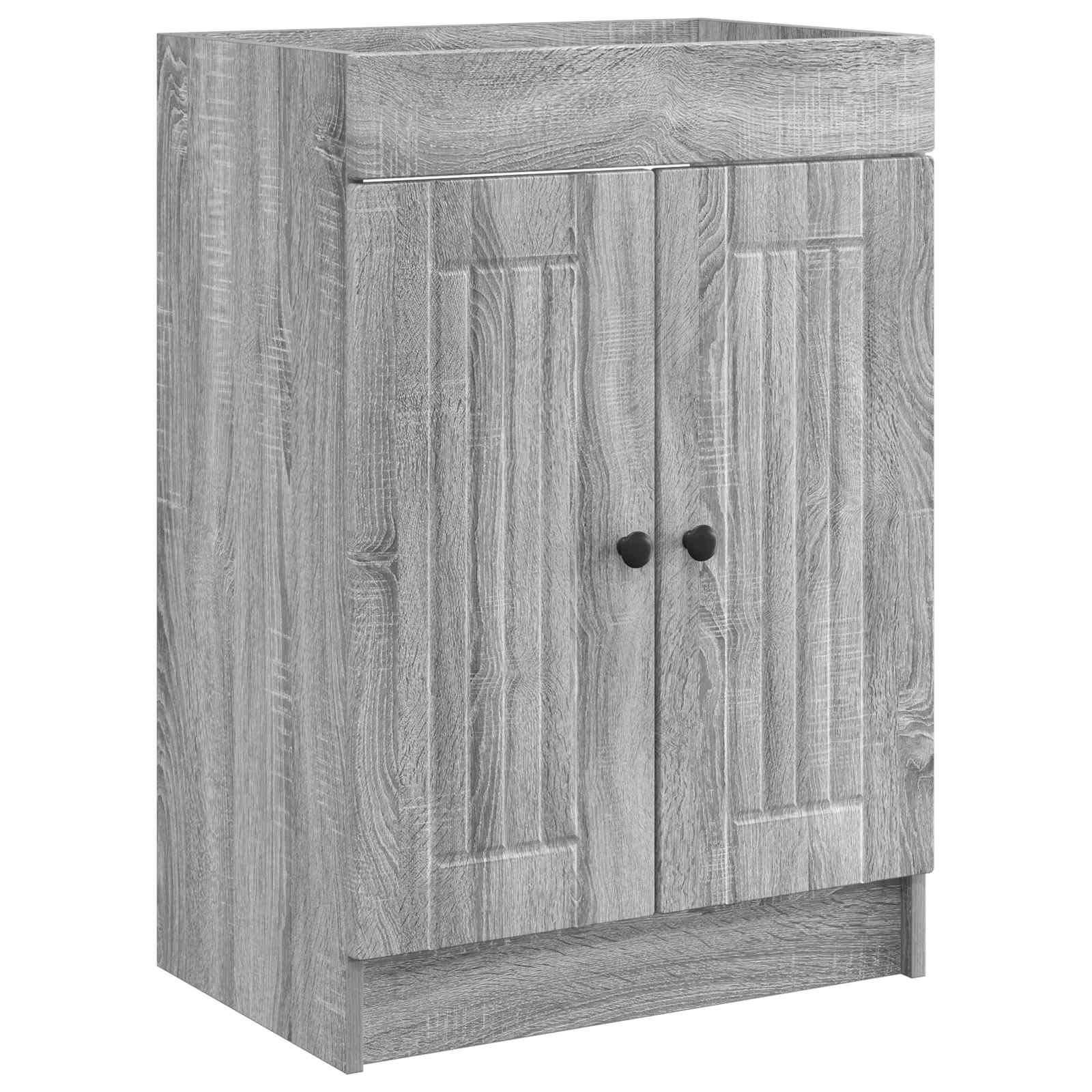 Set di mobili per il bagno Sonoma grigio 78,5 x 37,5 x 81 cm | homemem39