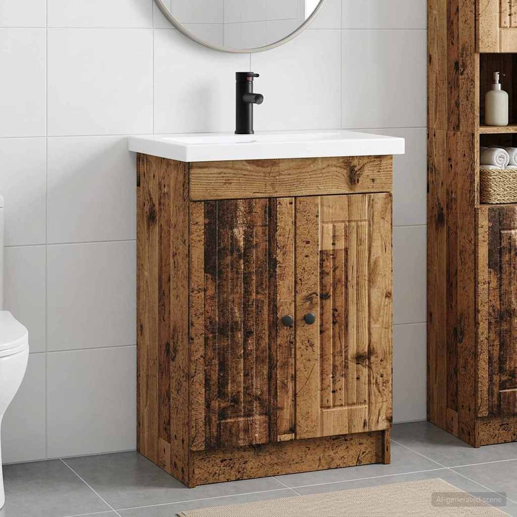 Set di mobili per il bagno Legno antico 78,5 x 37,5 x 81 cm | homemem39