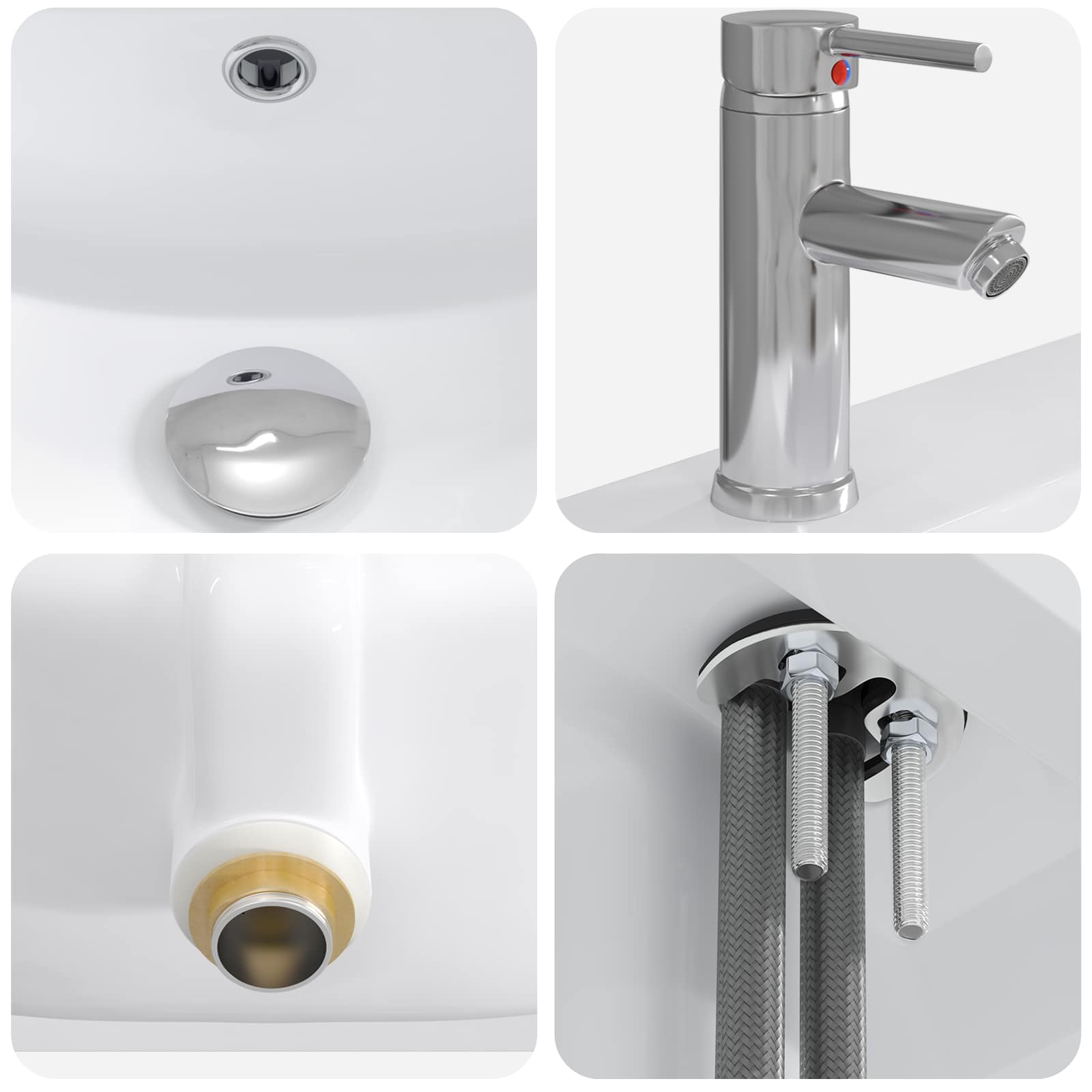 Set di mobili per il bagno Bianco 61 x 40 x 84,5 cm | homemem39