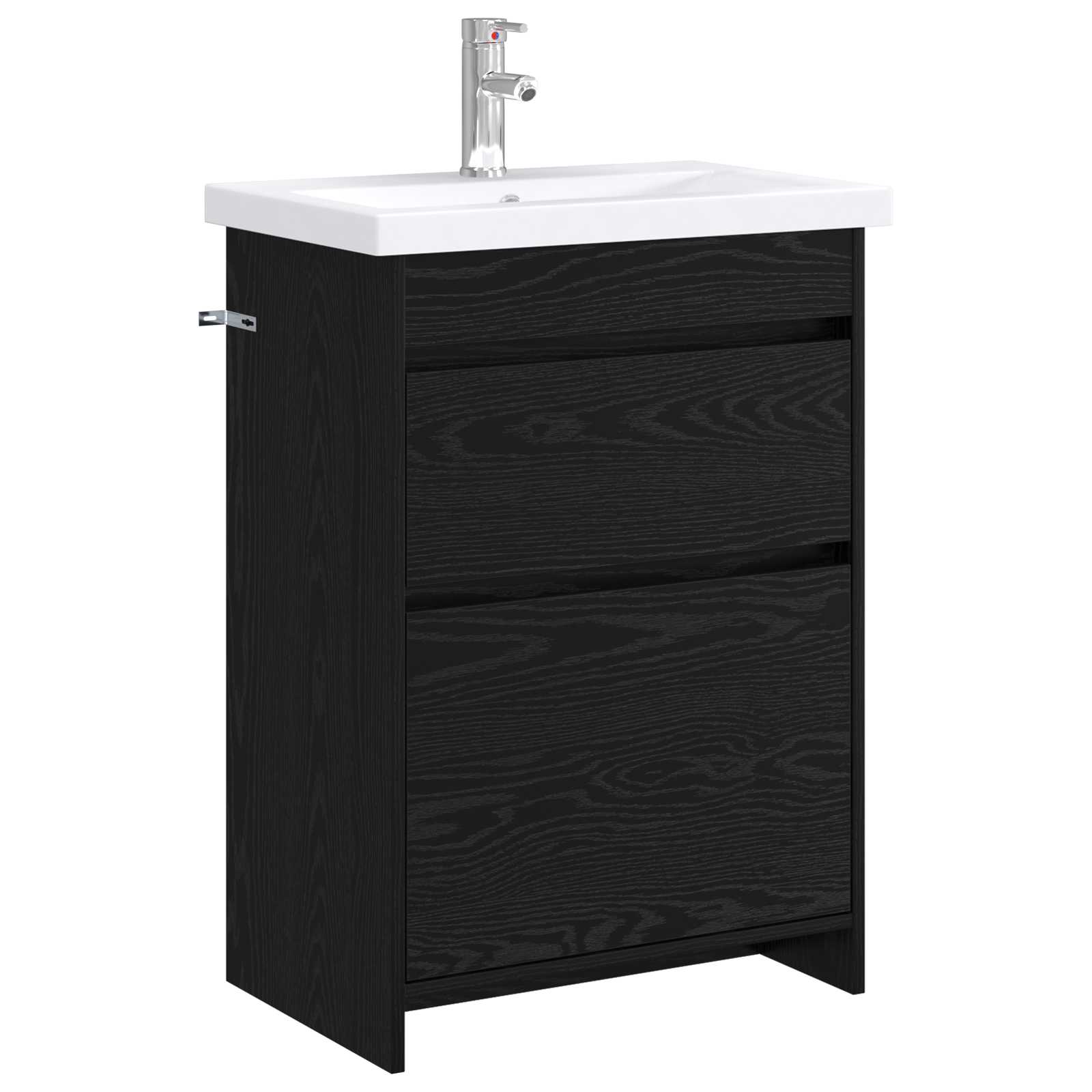 Set di mobili per il bagno Rovere Nero 61 x 40 x 84,5 cm | homemem39