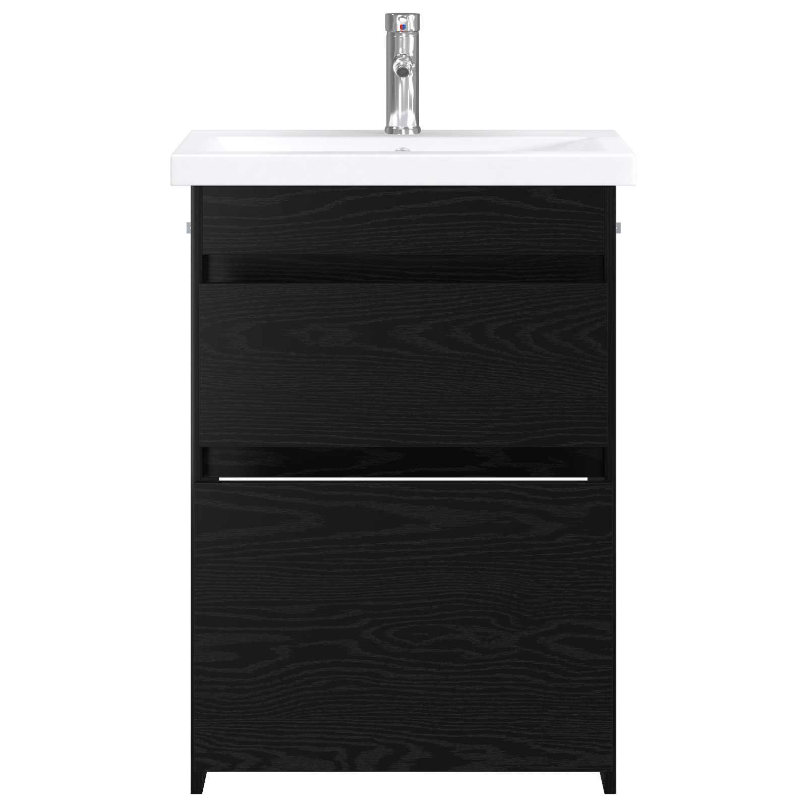 Set di mobili per il bagno Rovere Nero 61 x 40 x 84,5 cm | homemem39