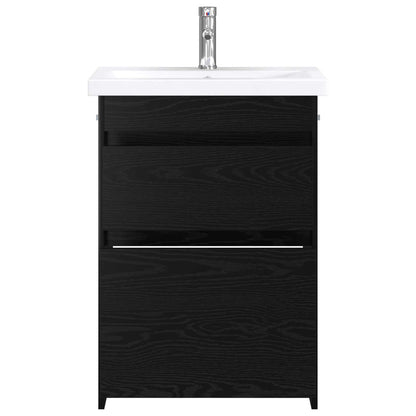 Set di mobili per il bagno Rovere Nero 61 x 40 x 84,5 cm | homemem39