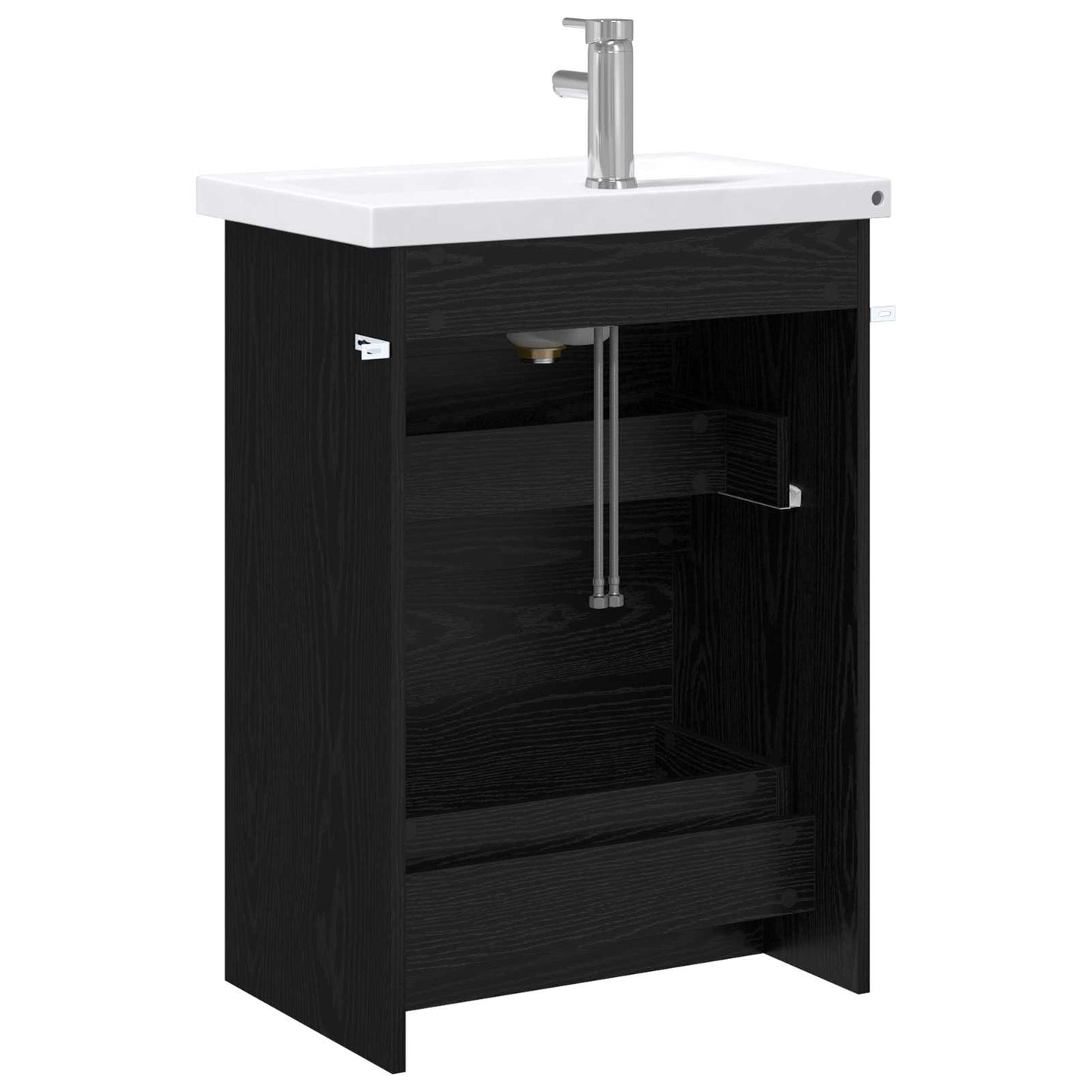 Set di mobili per il bagno Rovere Nero 61 x 40 x 84,5 cm | homemem39