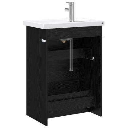 Set di mobili per il bagno Rovere Nero 61 x 40 x 84,5 cm | homemem39