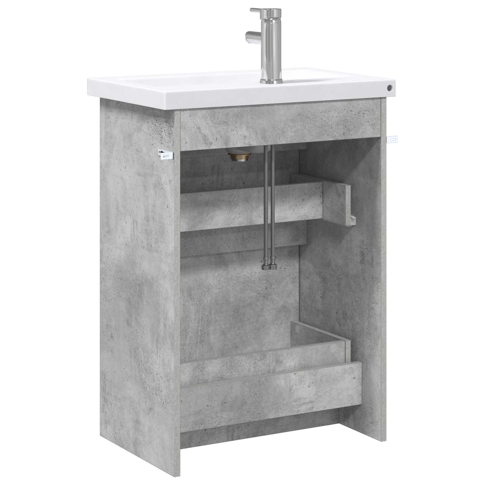 Set di mobili per il bagno Grigio Cemento 61 x 40 x 84,5 cm | homemem39