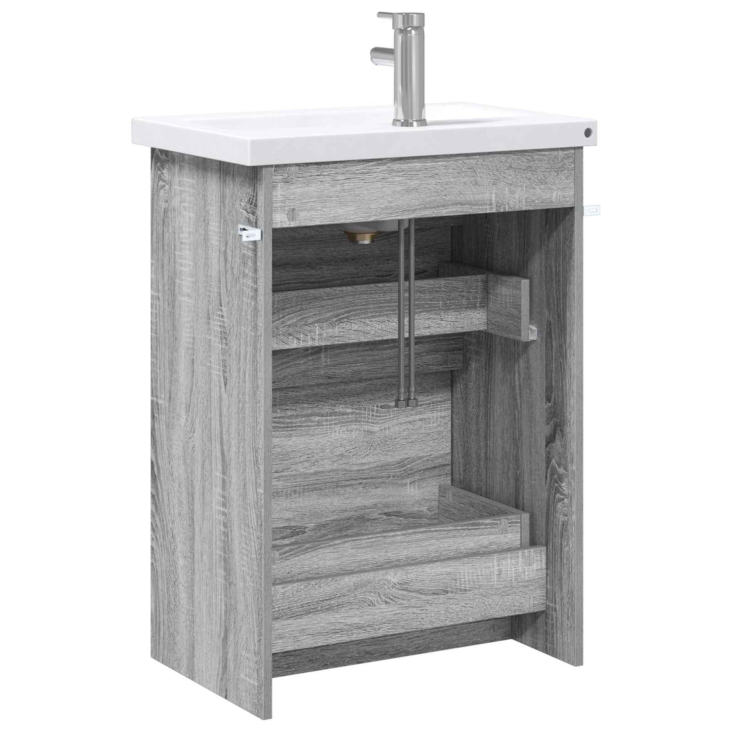 Set di mobili per il bagno Sonoma grigio 61 x 40 x 84,5 cm | homemem39