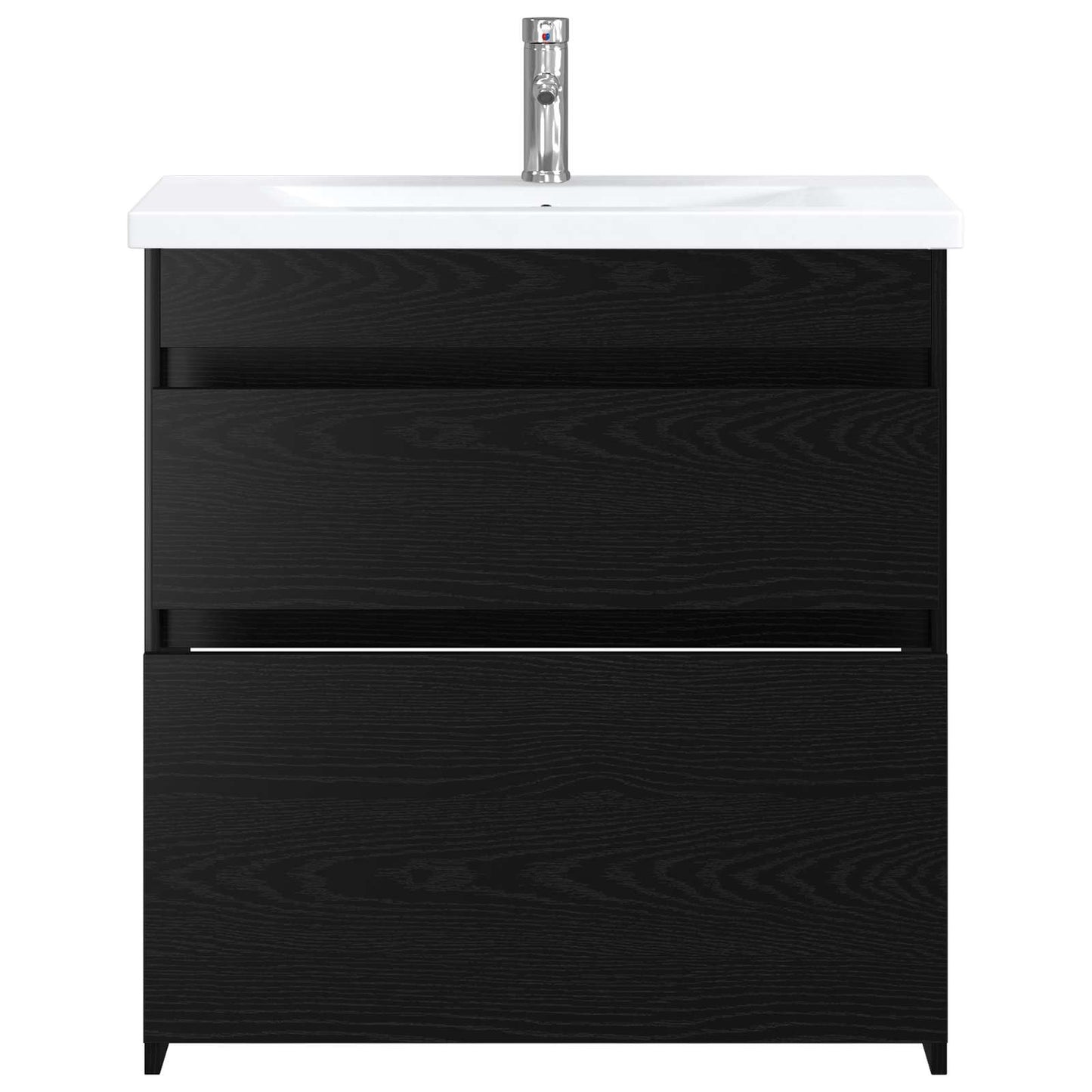 Set di mobili per il bagno Rovere Nero 81 x 40 x 84,5 cm | homemem39