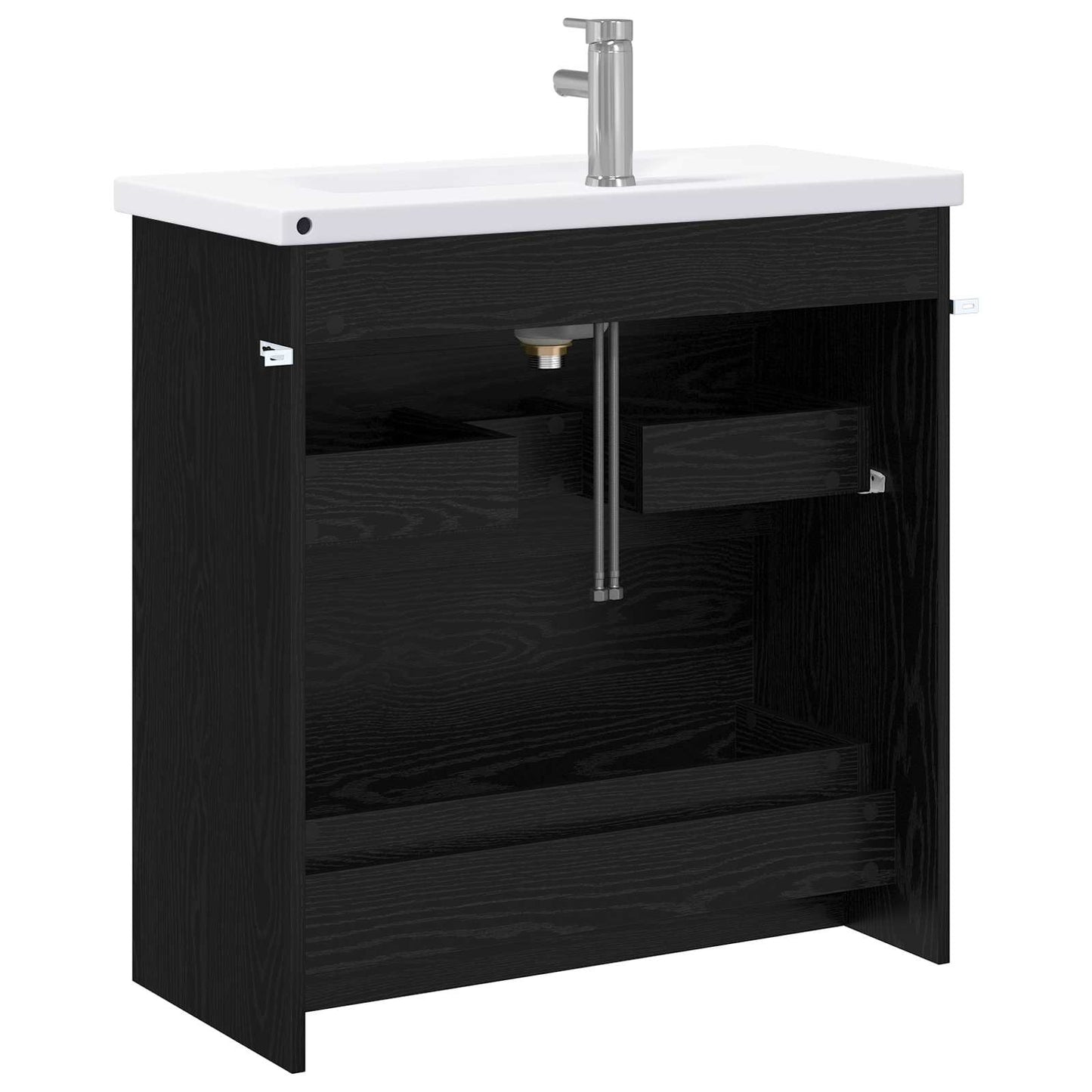 Set di mobili per il bagno Rovere Nero 81 x 40 x 84,5 cm | homemem39