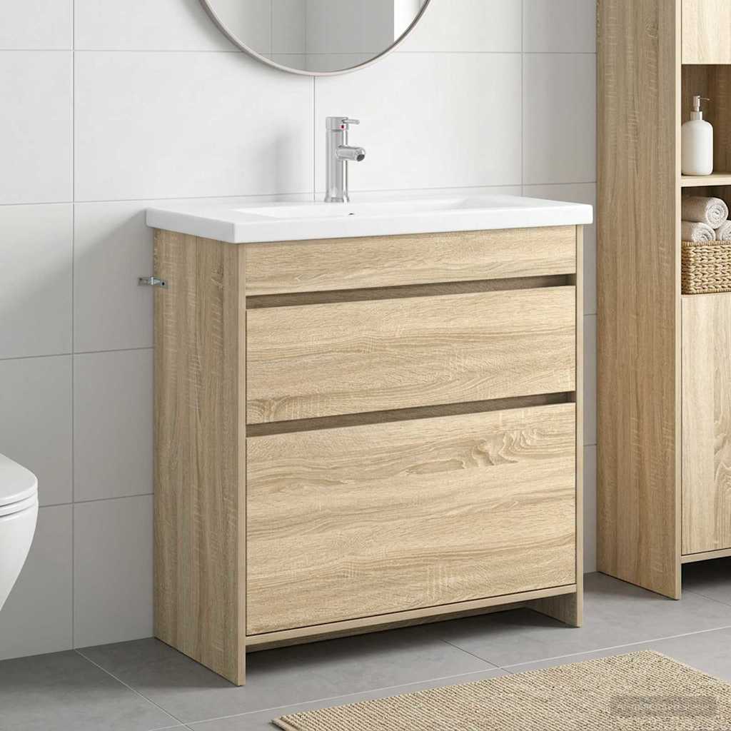 Set di mobili per il bagno Rovere Sonoma 81 x 40 x 84,5 cm | homemem39
