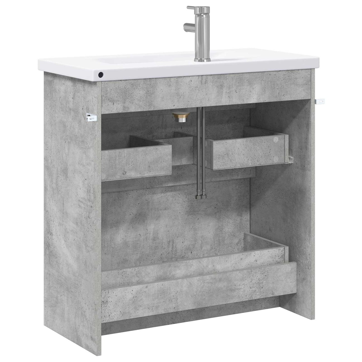 Set di mobili per il bagno Grigio Cemento 81 x 40 x 84,5 cm | homemem39
