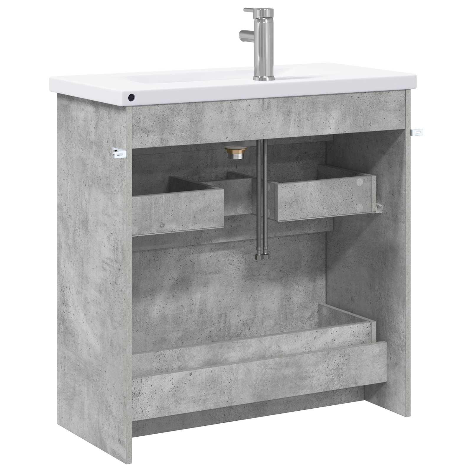Set di mobili per il bagno Grigio Cemento 81 x 40 x 84,5 cm | homemem39