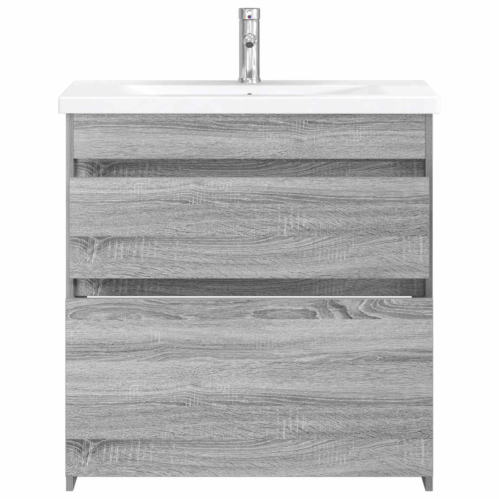 Set di mobili per il bagno Sonoma grigio 81 x 40 x 84,5 cm | homemem39