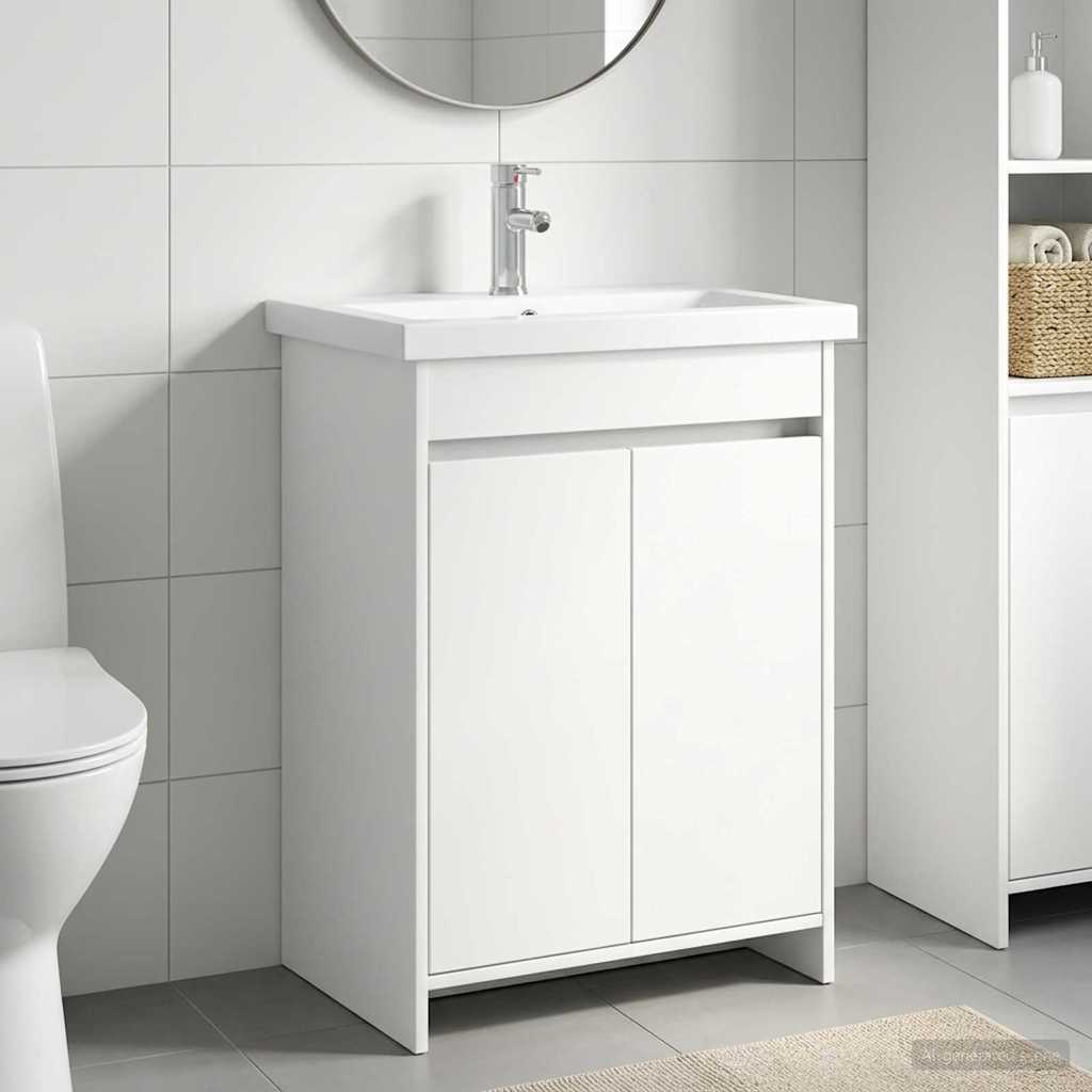 Set di mobili per il bagno Bianco 61 x 40 x 84,5 cm | homemem39