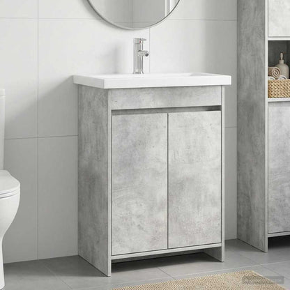 Set di mobili per il bagno Grigio Cemento 61 x 40 x 84,5 cm | homemem39