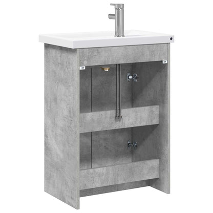 Set di mobili per il bagno Grigio Cemento 61 x 40 x 84,5 cm | homemem39
