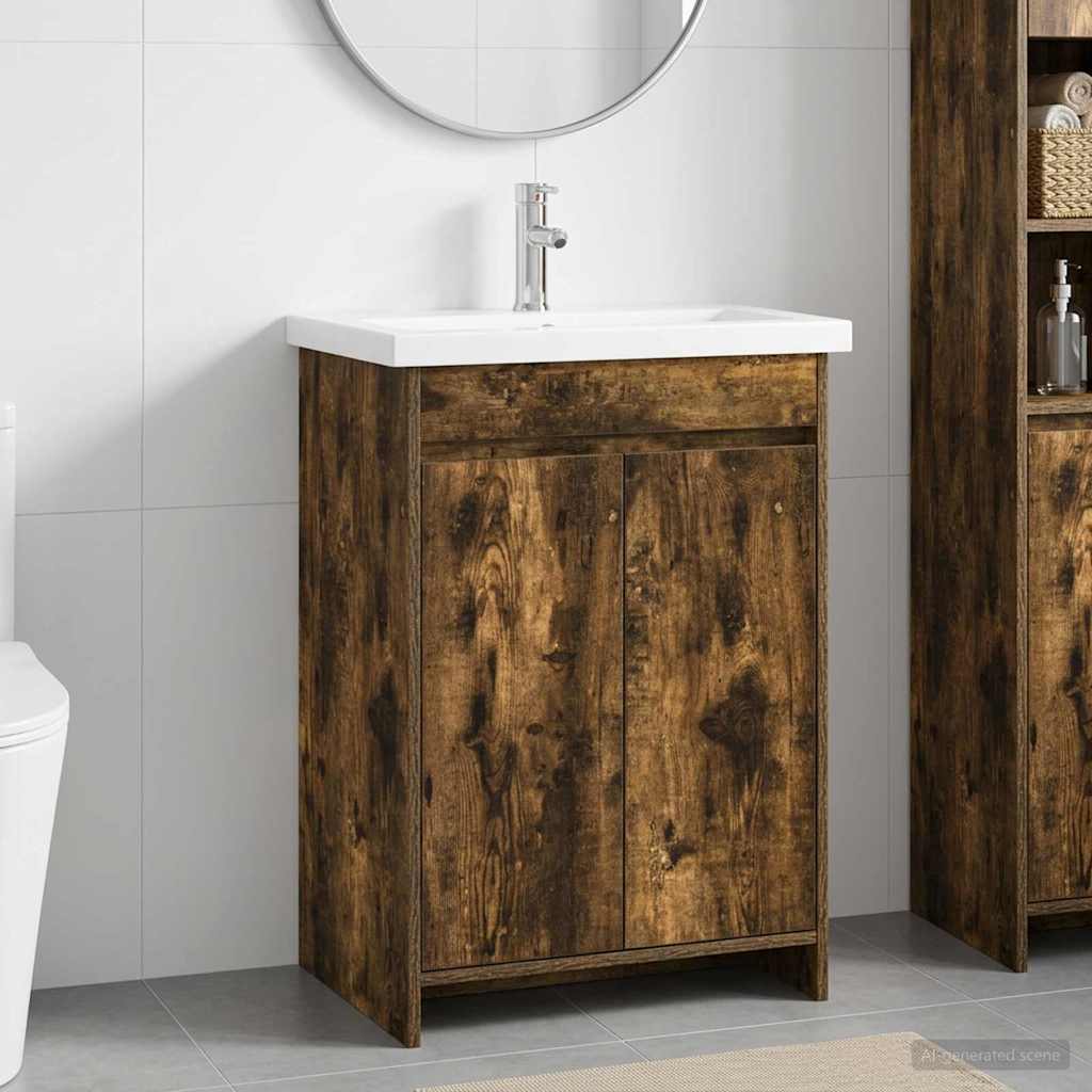 Set di mobili per il bagno Rovere Fumo 61 x 40 x 84,5 cm | homemem39