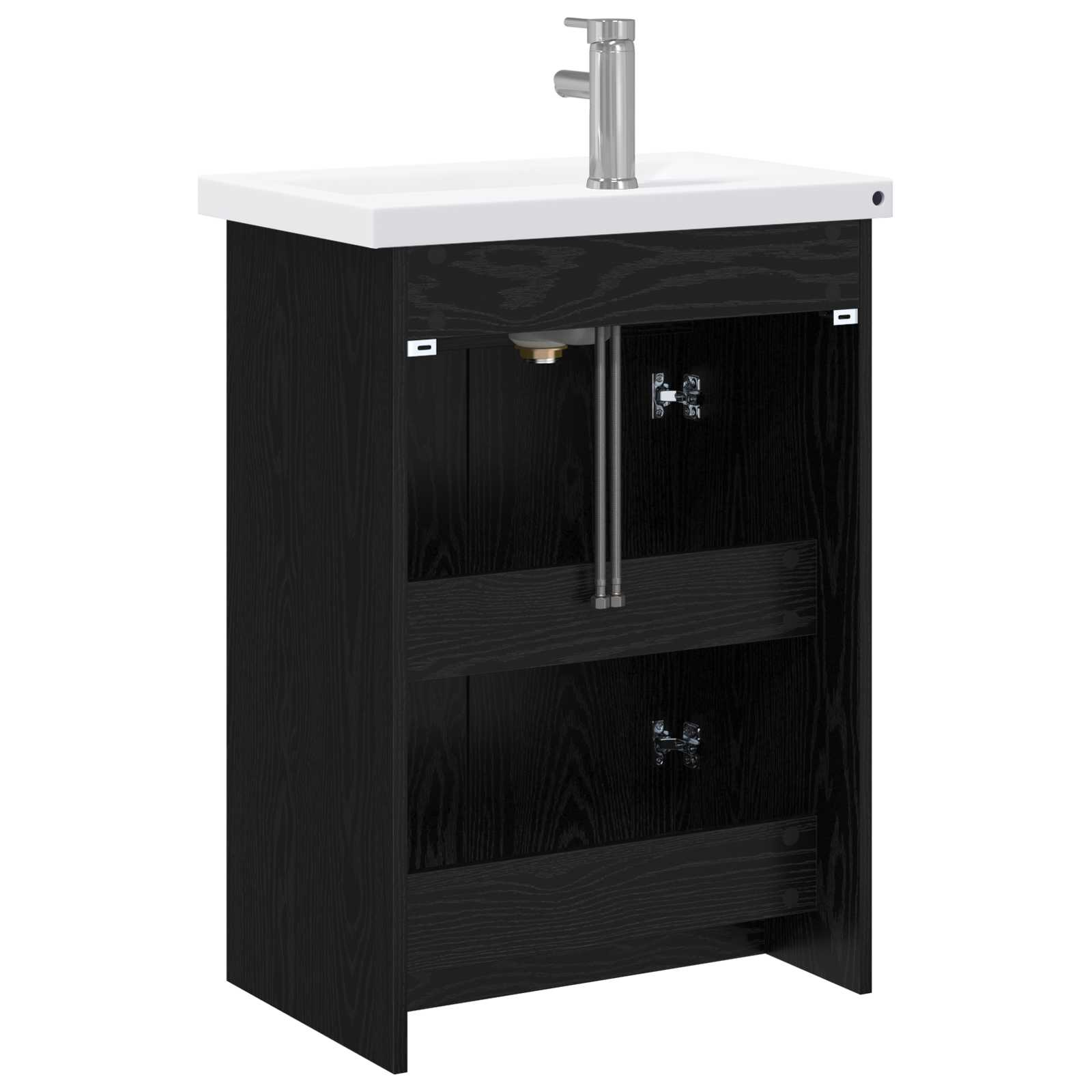 Set di mobili per il bagno Rovere Nero 81 x 40 x 84,5 cm | homemem39