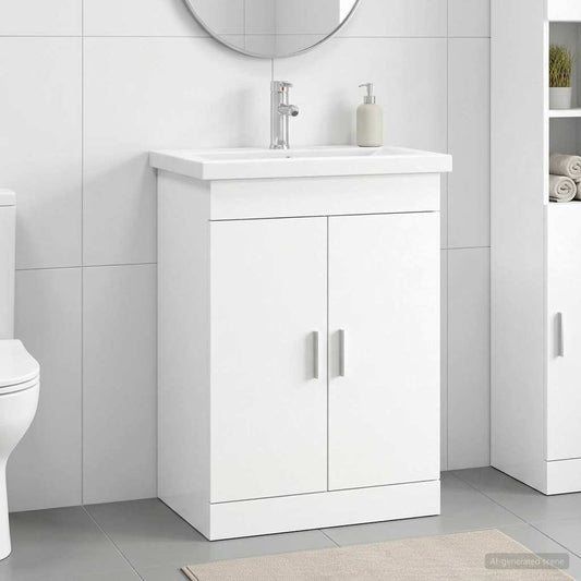 Set di mobili per il bagno Bianco 61 x 40 x 84,5 cm | homemem39