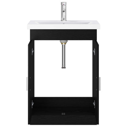 Set di mobili per il bagno Rovere Nero 61 x 40 x 84,5 cm | homemem39