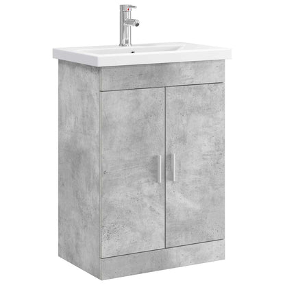 Set di mobili per il bagno Grigio Cemento 61 x 40 x 84,5 cm | homemem39