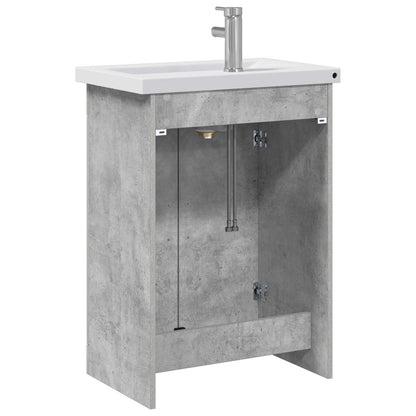 Set di mobili per il bagno Grigio Cemento 61 x 40 x 84,5 cm | homemem39