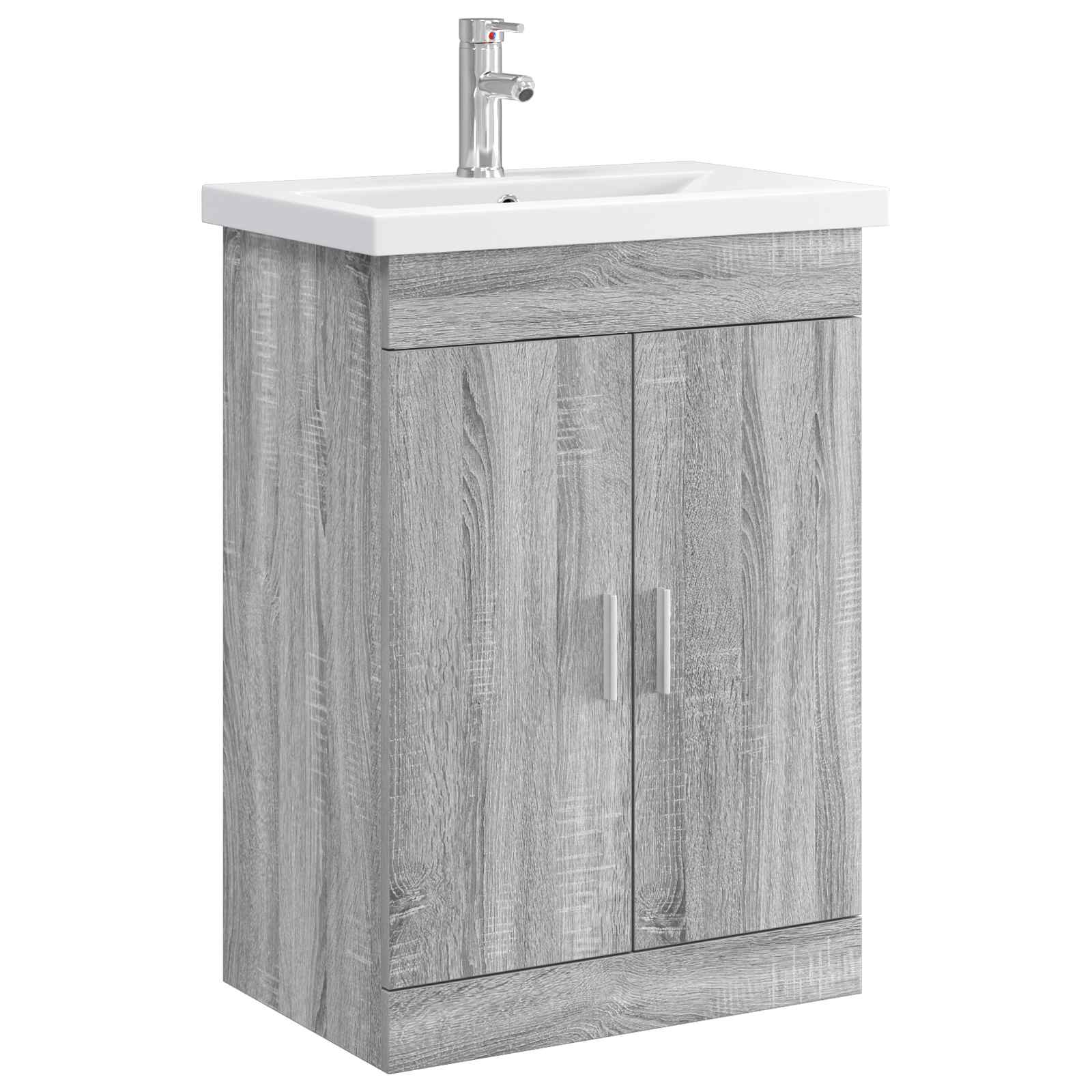 Set di mobili per il bagno Sonoma grigio 61 x 40 x 84,5 cm | homemem39