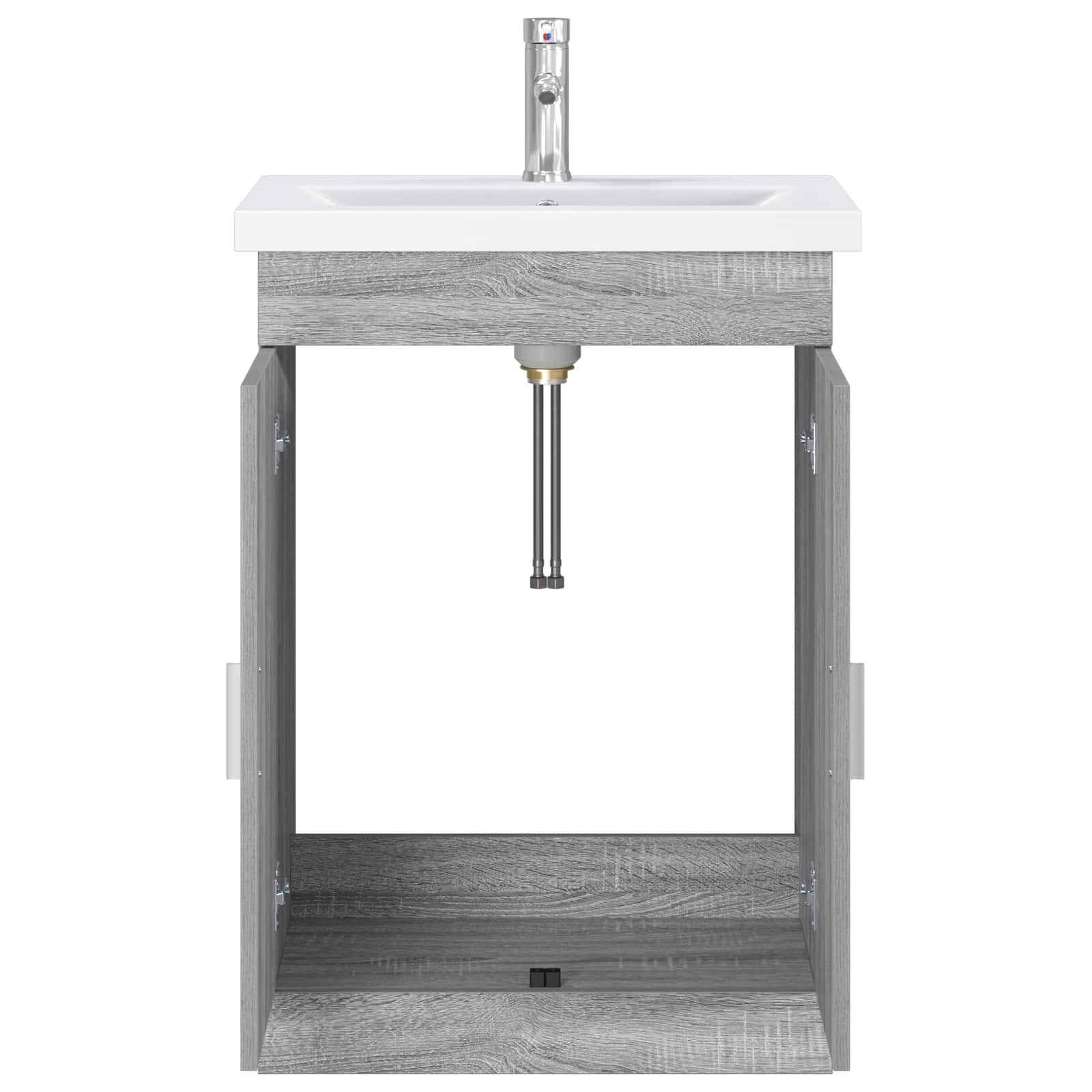 Set di mobili per il bagno Sonoma grigio 61 x 40 x 84,5 cm | homemem39