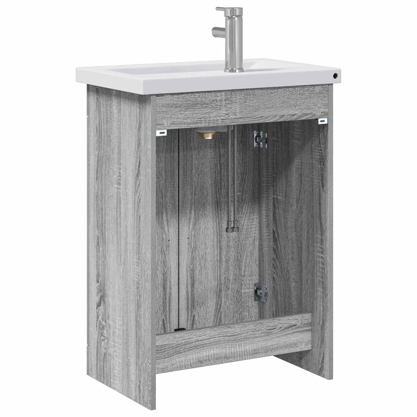 Set di mobili per il bagno Sonoma grigio 61 x 40 x 84,5 cm | homemem39