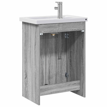 Set di mobili per il bagno Sonoma grigio 61 x 40 x 84,5 cm | homemem39