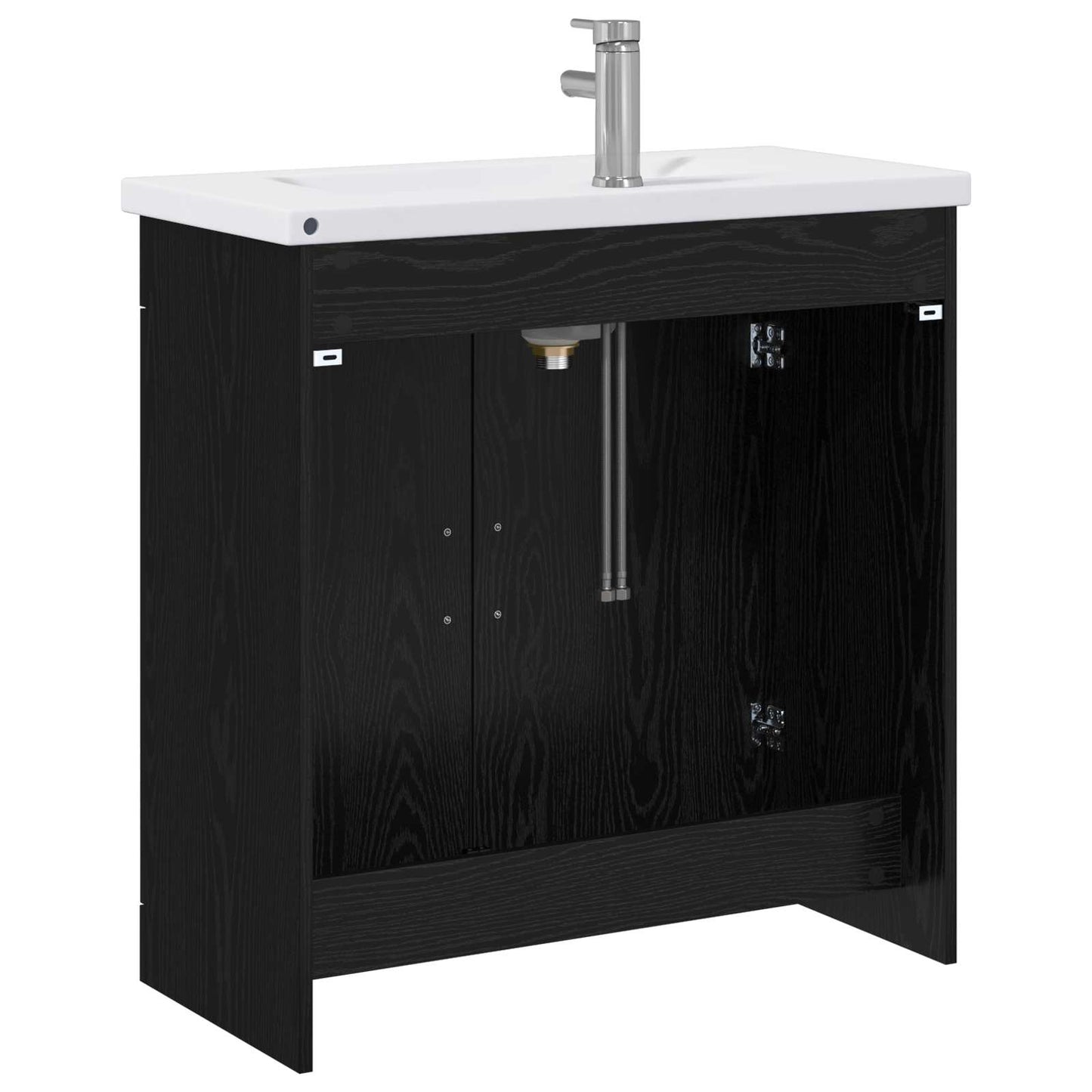 Set di mobili per il bagno Rovere Nero 81 x 40 x 84,5 cm | homemem39