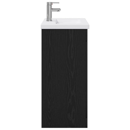 Set di mobili per il bagno Rovere Nero 81 x 40 x 84,5 cm | homemem39