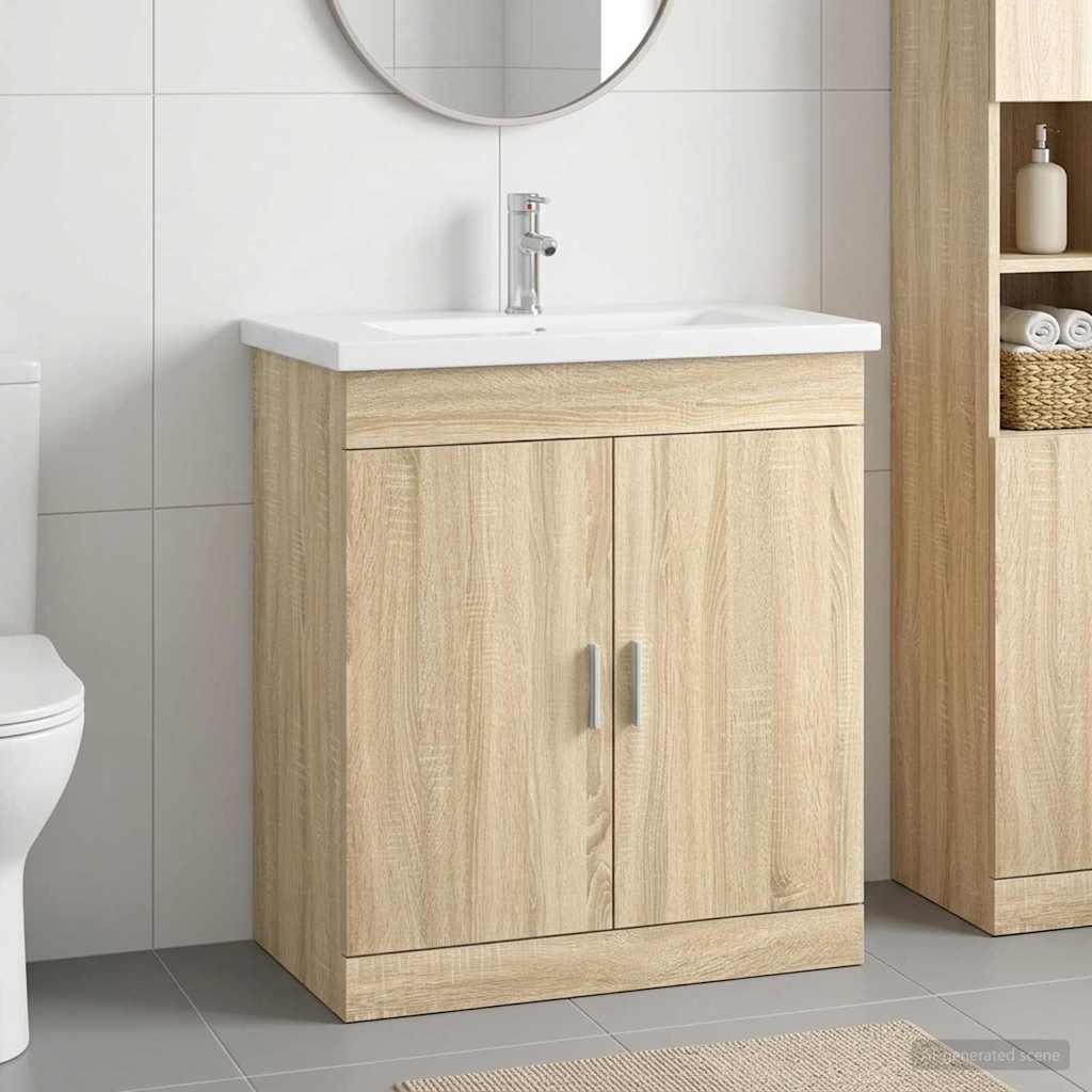 Set di mobili per il bagno Rovere Sonoma 81 x 40 x 84,5 cm | homemem39