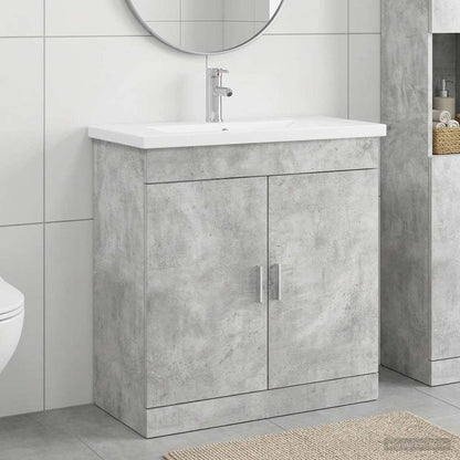 Set di mobili per il bagno Grigio Cemento 81 x 40 x 84,5 cm | homemem39