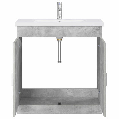 Set di mobili per il bagno Grigio Cemento 81 x 40 x 84,5 cm | homemem39