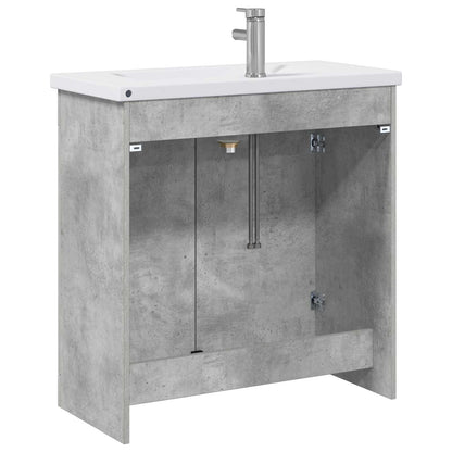Set di mobili per il bagno Grigio Cemento 81 x 40 x 84,5 cm | homemem39
