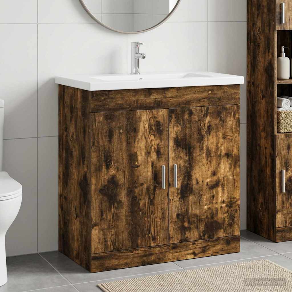 Set di mobili per il bagno Rovere Fumo 81 x 40 x 84,5 cm | homemem39