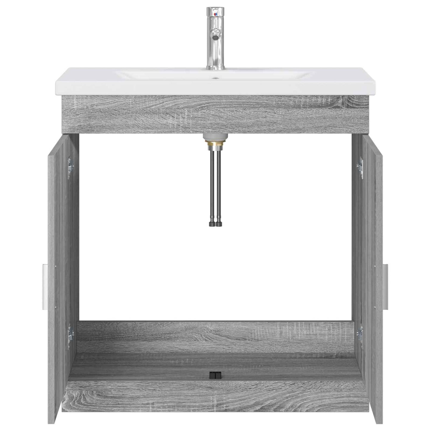 Set di mobili per il bagno Sonoma grigio 81 x 40 x 84,5 cm | homemem39