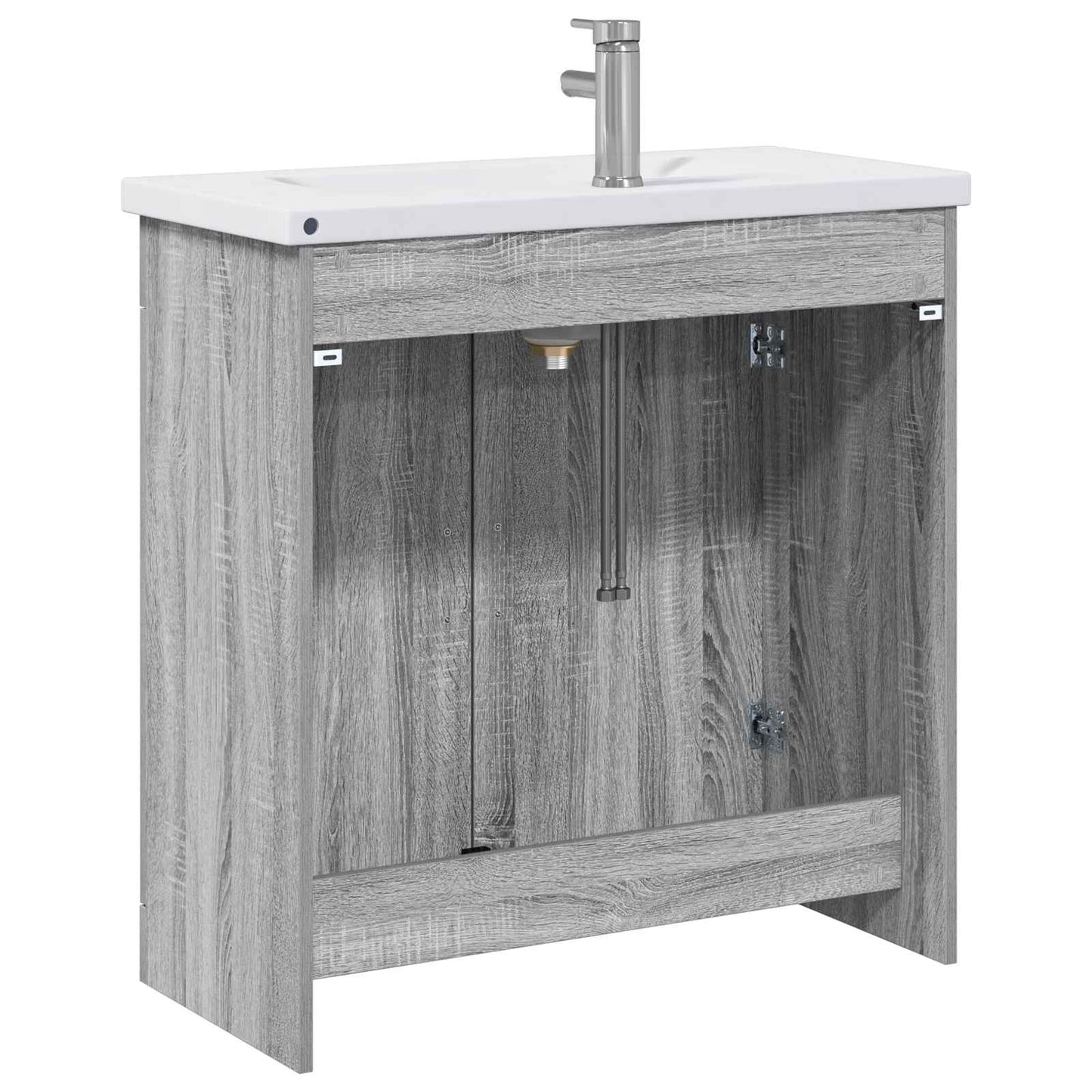 Set di mobili per il bagno Sonoma grigio 81 x 40 x 84,5 cm | homemem39
