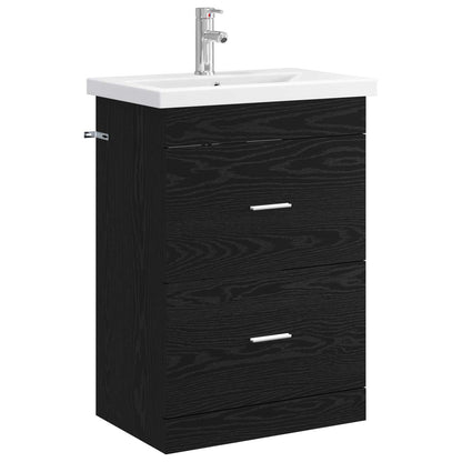 Set di mobili per il bagno Rovere Nero 61 x 40 x 84,5 cm | homemem39