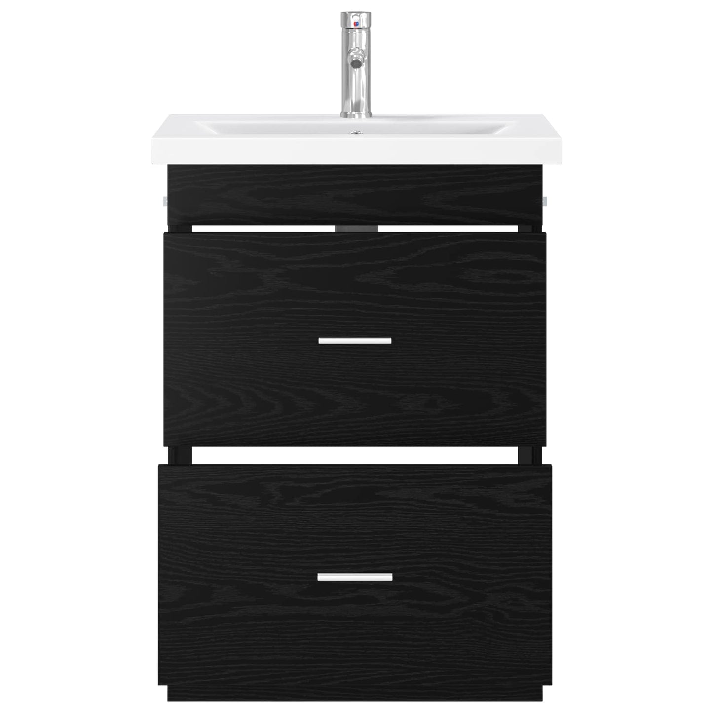 Set di mobili per il bagno Rovere Nero 61 x 40 x 84,5 cm | homemem39