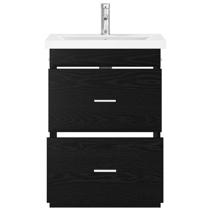 Set di mobili per il bagno Rovere Nero 61 x 40 x 84,5 cm | homemem39