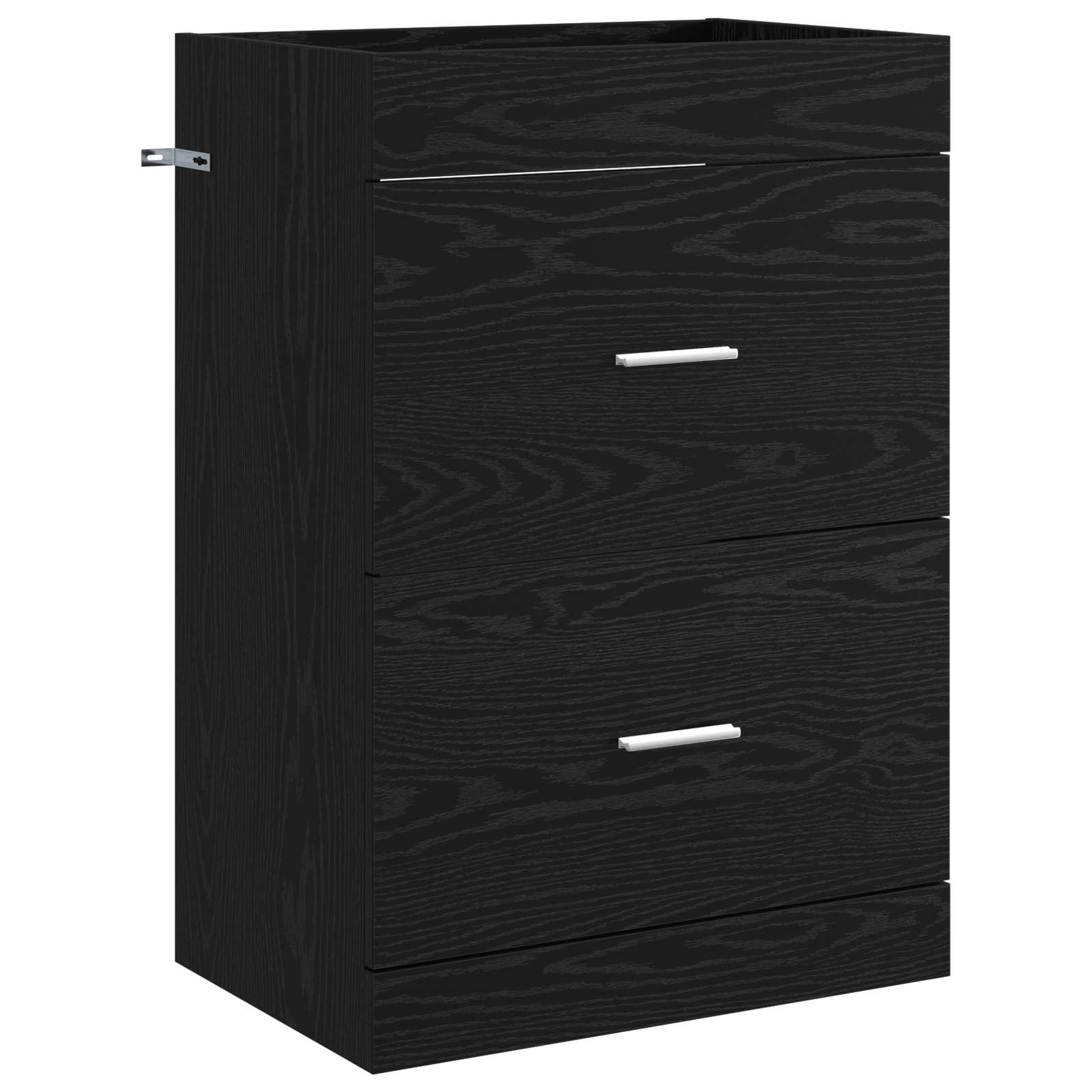 Set di mobili per il bagno Rovere Nero 61 x 40 x 84,5 cm | homemem39