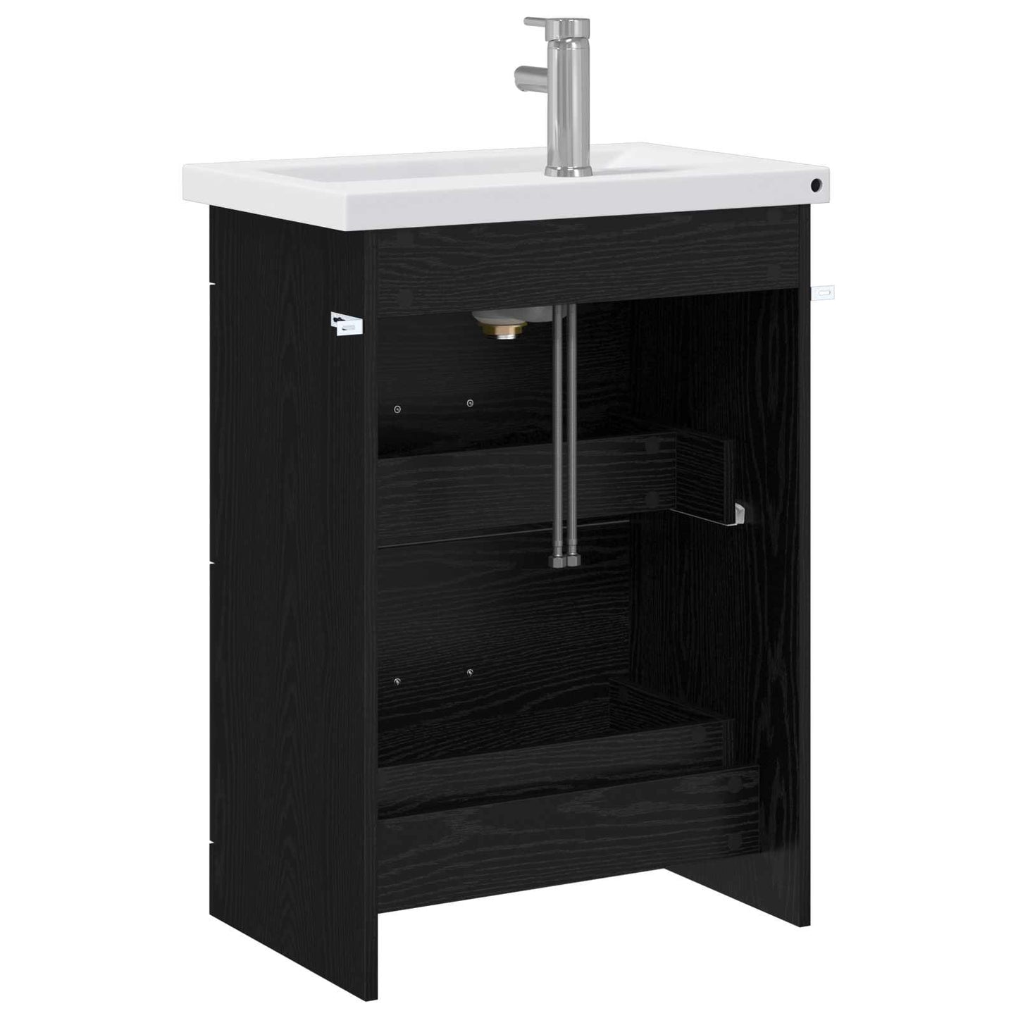 Set di mobili per il bagno Rovere Nero 61 x 40 x 84,5 cm | homemem39
