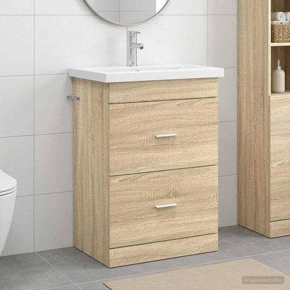 Set di mobili per il bagno Rovere Sonoma 61 x 40 x 84,5 cm | homemem39