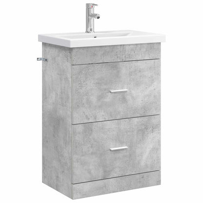 Set di mobili per il bagno Grigio Cemento 61 x 40 x 84,5 cm | homemem39