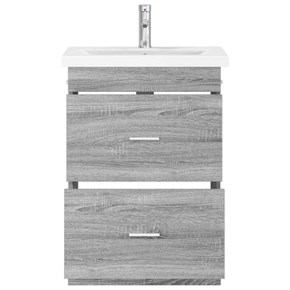 Set di mobili per il bagno Sonoma grigio 61 x 40 x 84,5 cm | homemem39