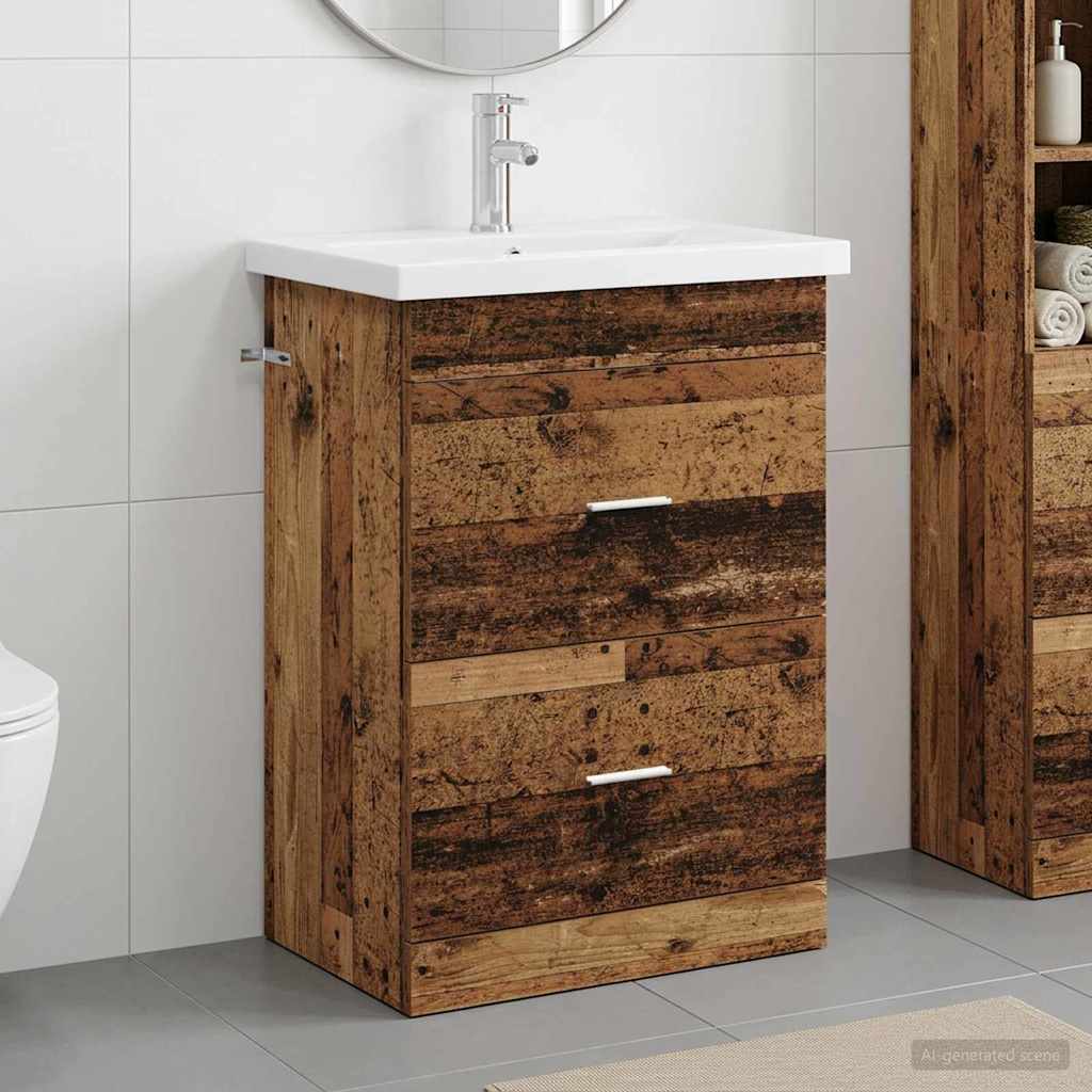Set di mobili per il bagno Legno antico 61 x 40 x 84,5 cm | homemem39